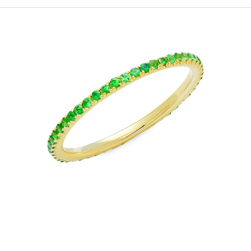 Nephora authentic Tsavorite solid 14kt ring size 7
